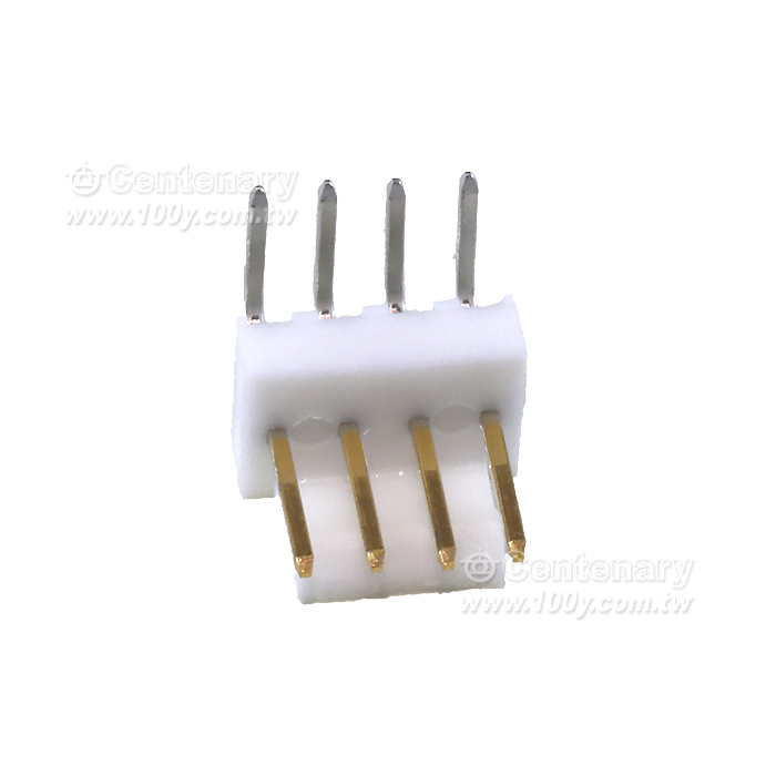 R/A PCB HDR 4P GOLD FRICTION LOCK - 148461 Product Image