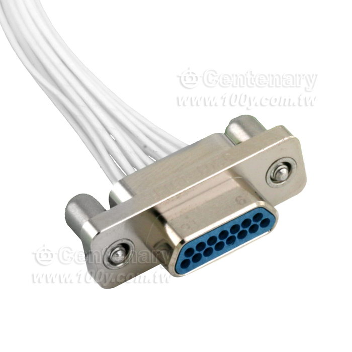 Rectangular connector 74 core plug wire length 20cm - 147565 Product Image