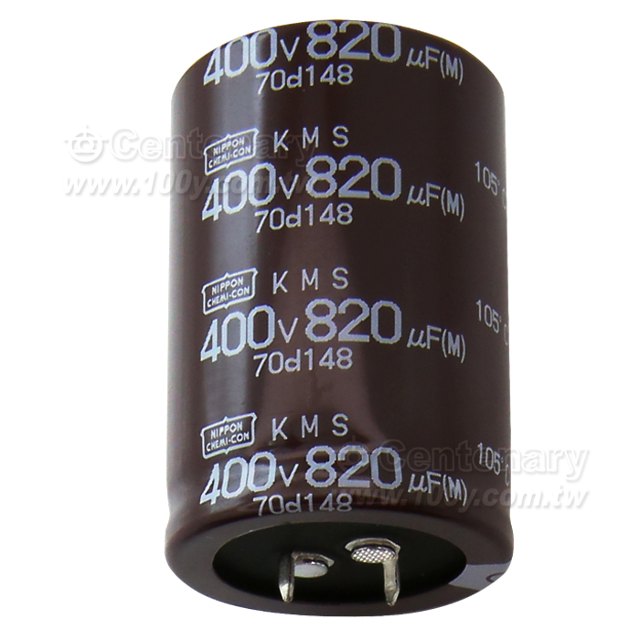NCC KMS-820uF/400V 105℃ 35*50mm 牛脚 - 148109 產品圖片