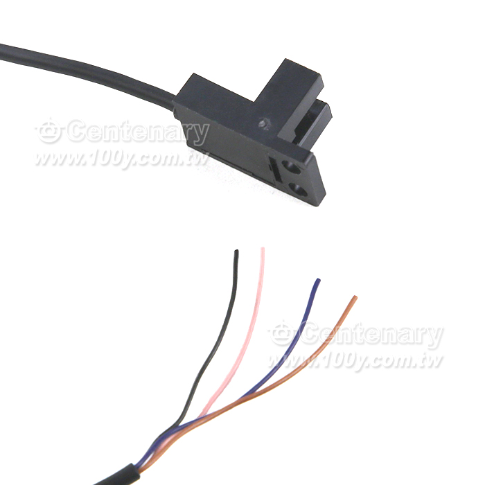 光遮斷器 PNP溝寬5mm  帶線1m - 148959 產品圖片