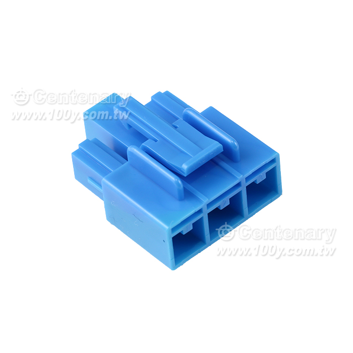 Molex VersaBlade Hybrid Plug Housing, 3 Circuits, Positive Lock, Blue, Glow-Wire Capable - 148623 Product Image