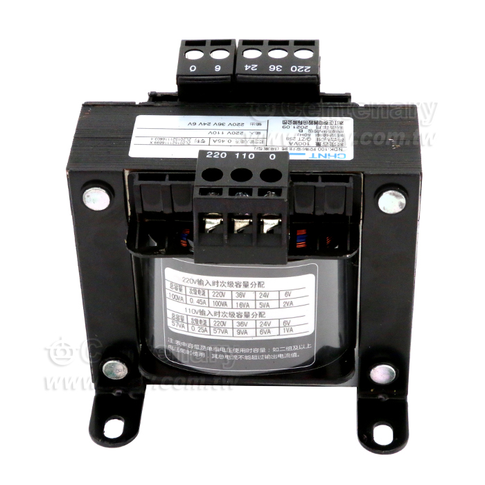 隔離變壓器100W Out:AC220-36-24-6V - 117551 產品圖片