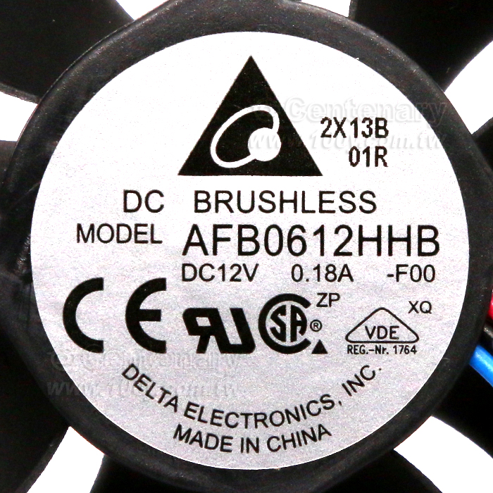 DELTA 風扇 12V 三线60*60*15mm - 150154 產品圖片