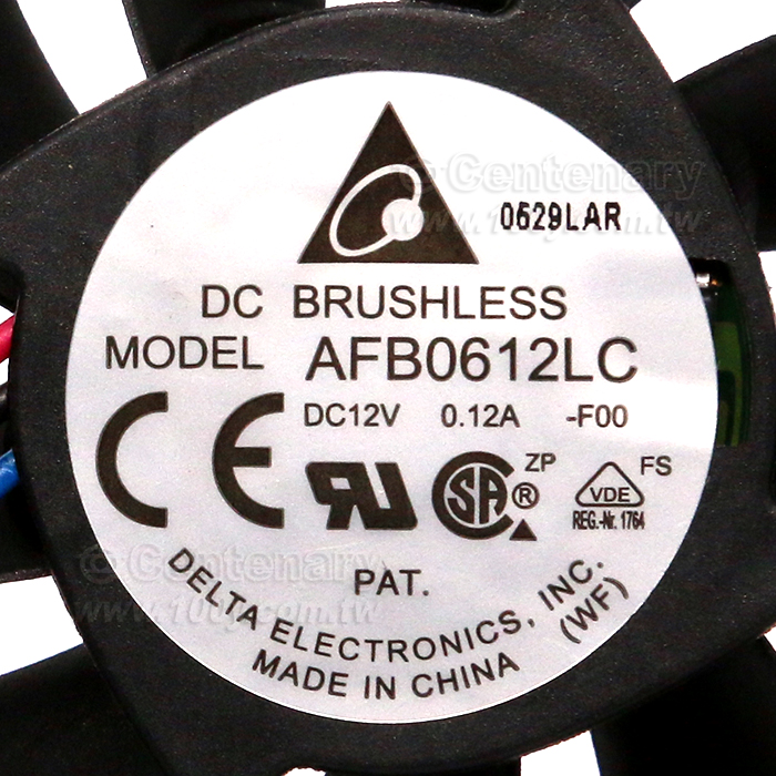 DELTA 風扇12V 三線60*60*13mm - 150155 產品圖片