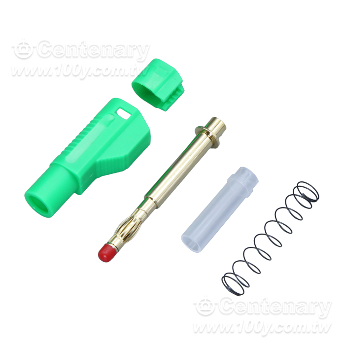 4mm鍍金香蕉插頭 56mm 32A/600V 黃色 - 150584 產品圖片