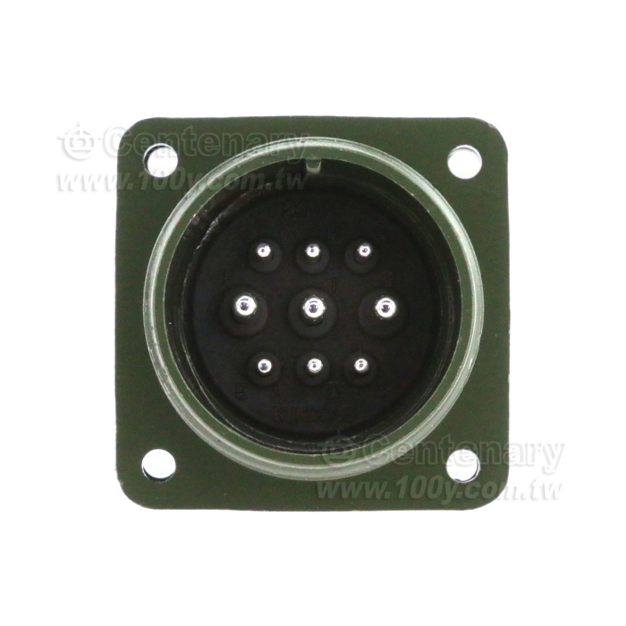 9P Box Mount Receptacle - 60020 Product Image