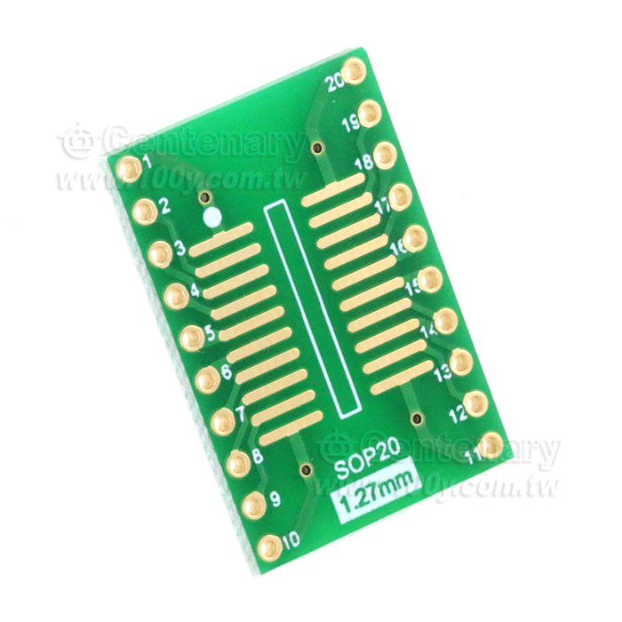 SOP20 （SSOP20 SOIC20 TSSOP20）DIP轉接板 - 150457 產品圖片