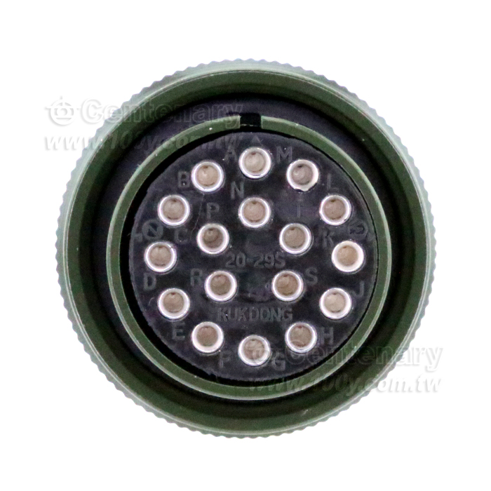 17P母端直管接頭  20A500Vac - 28685 產品圖片