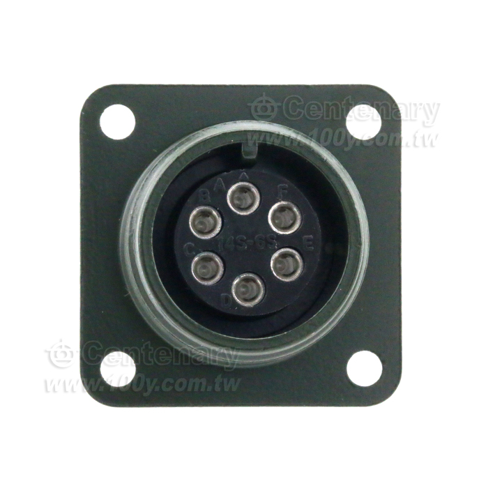6P母端械外插座 20A 200Vac - 31615 產品圖片