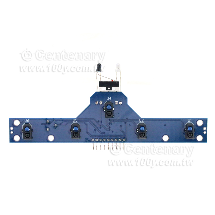 五路尋跡模組 尋跡感測器 循跡模組 129*17*34mm  - 150933 產品圖片