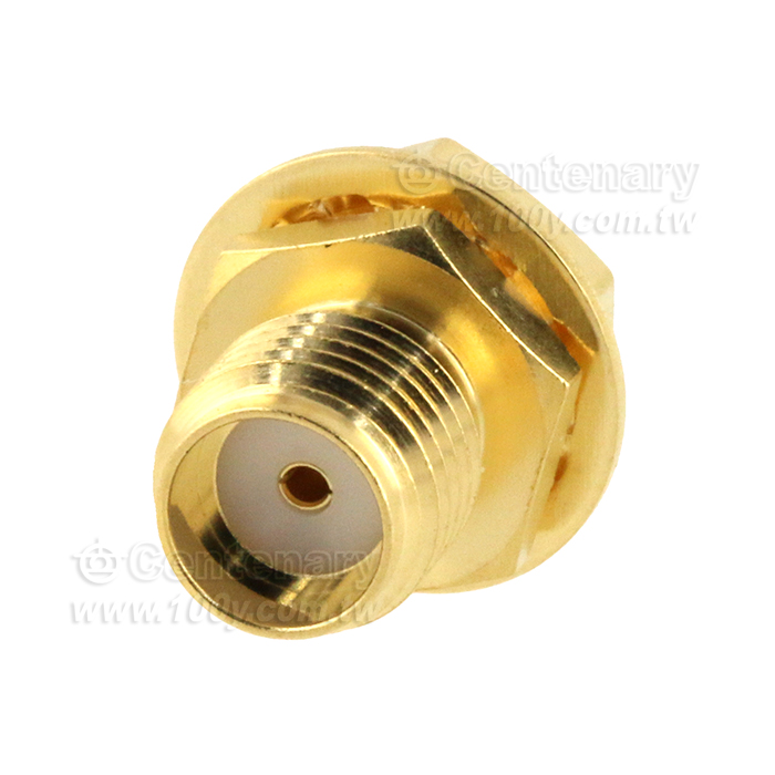 SMA Jack Bulkhead With Solder Cup Contact; 18GHz - 93056 產品圖片