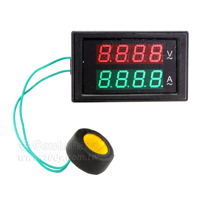交流電壓電流表 AC80-300V AC0.01-100A 數顯雙顯 - 151109 產品圖片