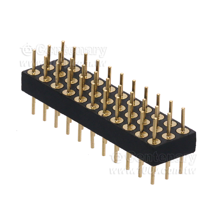 圓孔雙頭針公 3*11 全鍍金 2.54mm - 151470 產品圖片
