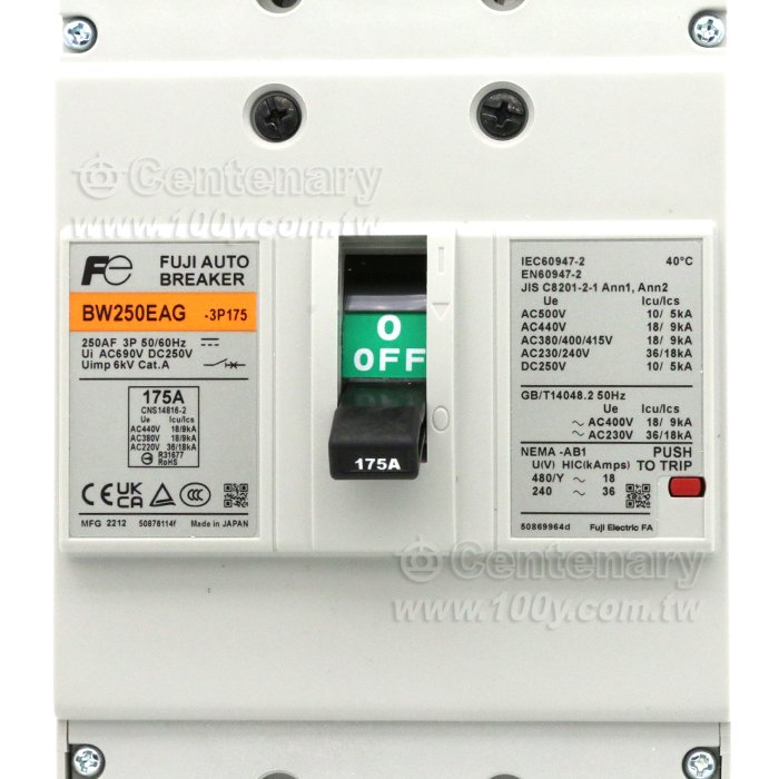 Fuji Electric_無熔線斷路器 - 86073 產品圖片