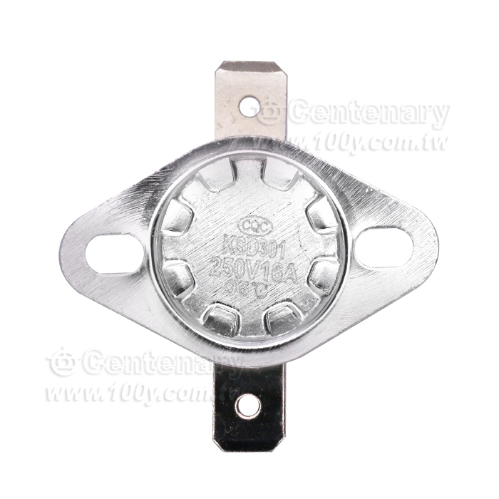 KSD301溫控開關平腳固定環16A250V-溫控器開關 - 144938 產品圖片