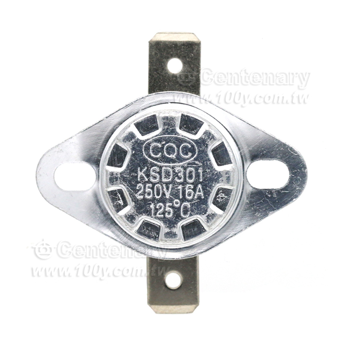 KSD301溫控開關平腳固定環16A250V-溫控器開關 - 144939 產品圖片