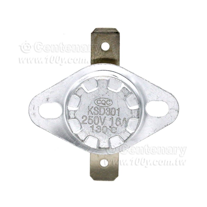 KSD301溫控開關平腳固定環16A250V-溫控器開關 - 144940 產品圖片