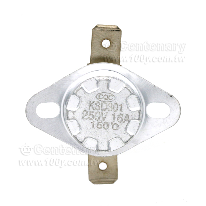 KSD301溫控開關平腳固定環16A250V-溫控器開關 - 144941 產品圖片