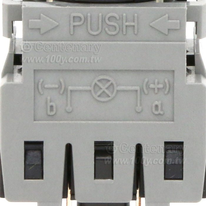 Fuji Electric矩形帶燈按鈕開 紅色1NO+1NC - 149407 產品圖片