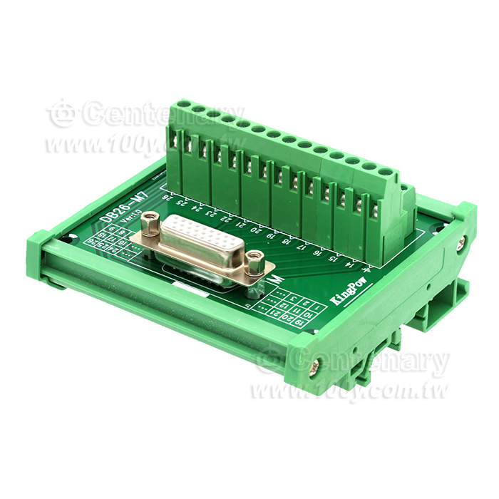 DB26P female relay terminal block module - 152213 Product Image