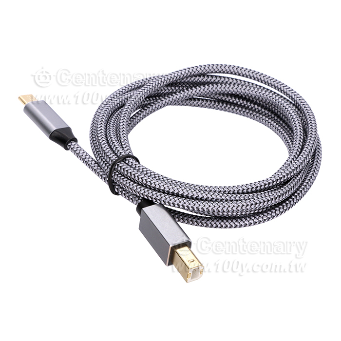 type-c轉USB打印機收據線 2M  灰色 - 152257 產品圖片