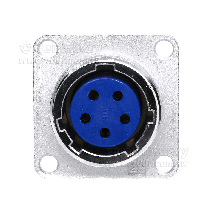 七星航空插头 4P 母插座 30A/250V - 164454 產品圖片