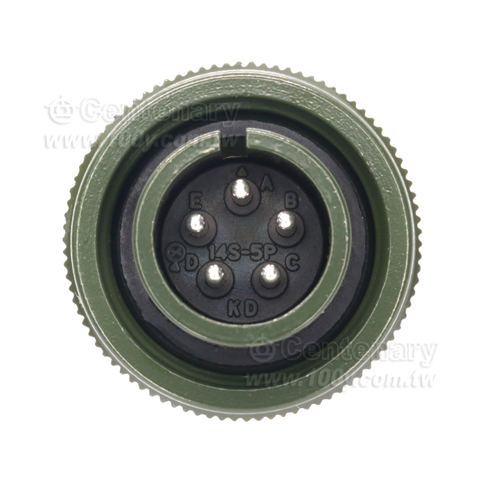 5P公端直管接頭 20A 200Vac - 32186 產品圖片