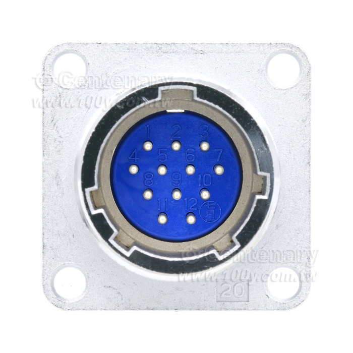 12P 金屬連接器 公座 5A/250V 20mm - 111918 產品圖片