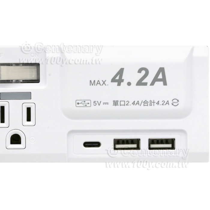 3P高溫斷電4開3插+3USB延長線 1.8M - 93745 產品圖片