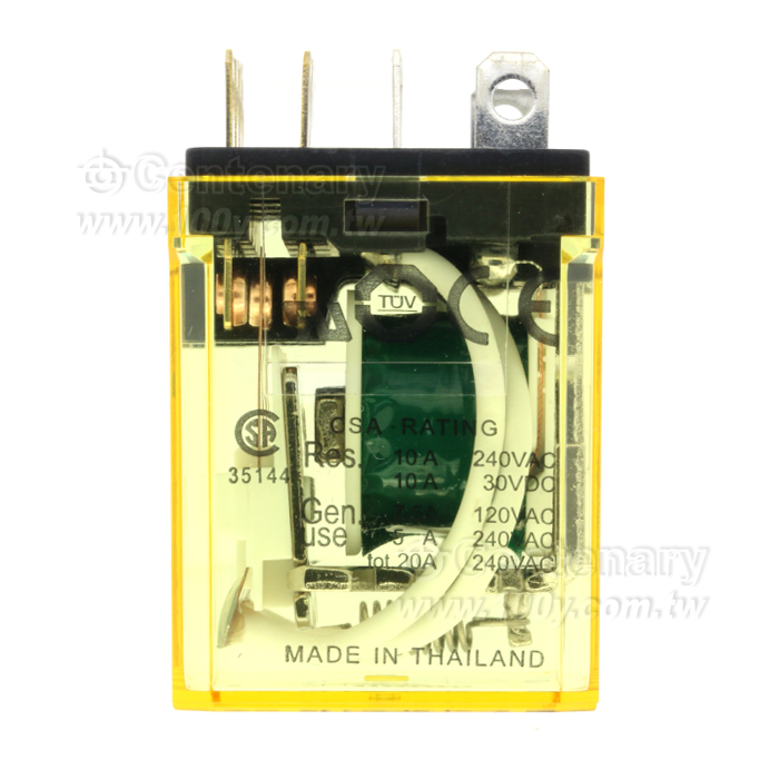 4PDT 功率繼電器 10A DC24V(不帶燈) - 154624 產品圖片