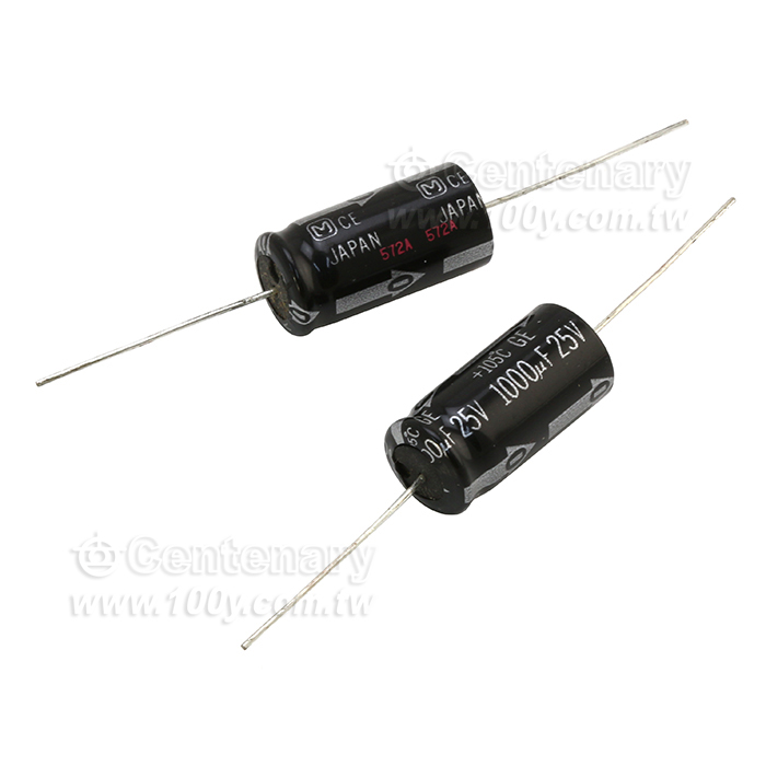 臥式GE軸向電容系列  1000uF/25V  12.5*25mm - 154509 產品圖片