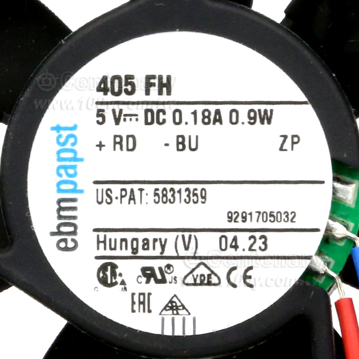 DC風扇方形5VDC 5.9CFM 900mW 6000RPM 18.0dB（A）2引線 - 154705 產品圖片