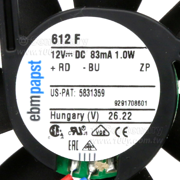 低噪音散熱風扇 60*60*15mm DC12V - 96989 產品圖片