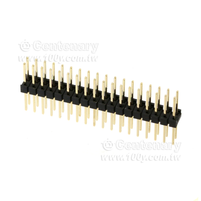 2*18P 排針 2.54mm 全長:18mm - 94154 產品圖片