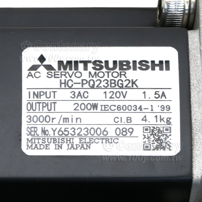 伺服馬達含減速機 120V/1.5A - 94056 產品圖片