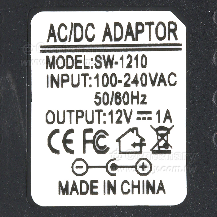 12V/1A Adapter - 155659 Product Image