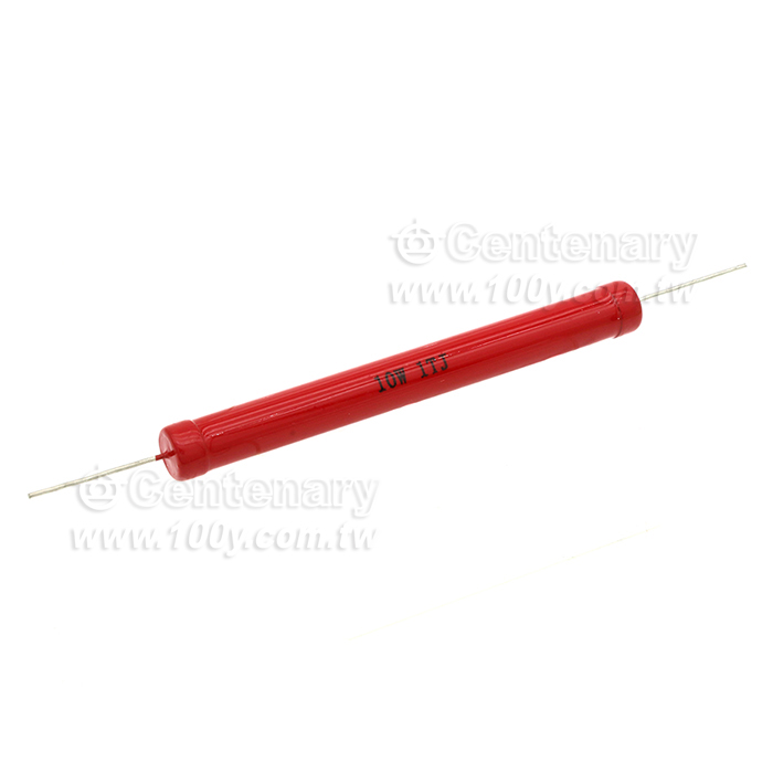 RI80 大紅袍高壓玻璃釉無感電阻 10W 10TΩ ±5% 10*100mm - 155641 產品圖片
