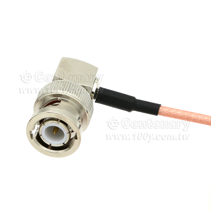 BNC彎公轉紫銅鱷魚夾35mm測試線RG316線 - 155529 產品圖片