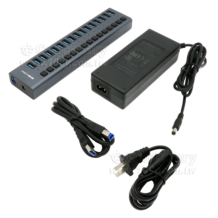 Acasis USB3.0分線器帶電源16口 - 155781 產品圖片