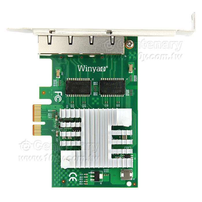 Winyao PCI-e X1臺式機四口千兆網卡 - 157031 產品圖片