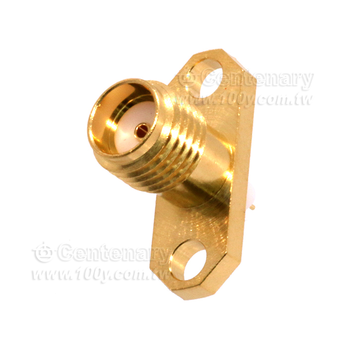 SMA Jack 2 Hole Flange With Round Contact  - 94321 Product Image