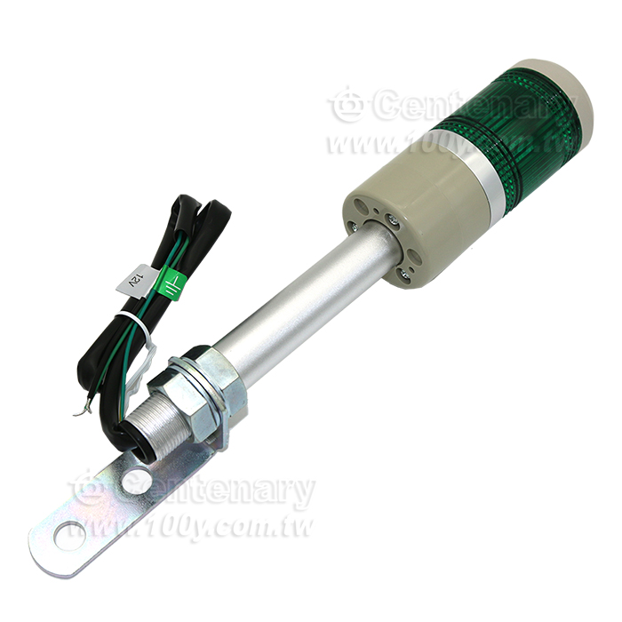 φ50桿式一層警示燈 12VAC/DC 綠 - 94255 產品圖片