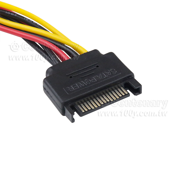 SATA電源線 15Pin 公母轉大4P - 157828 產品圖片
