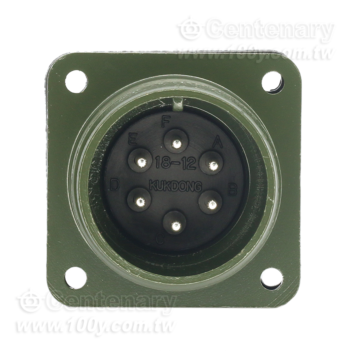 6P公端械外插座 13A~20A 500Vac - 51133 產品圖片