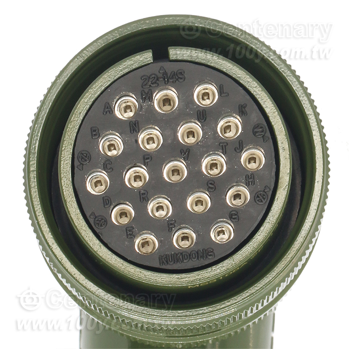 19P母端彎管接頭20A/500Vac - 53280 產品圖片