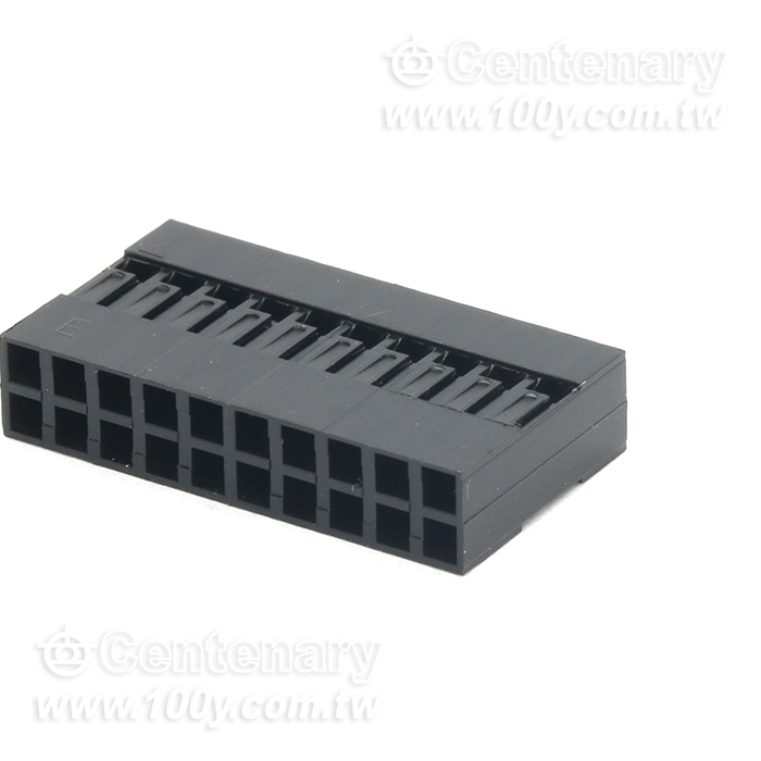 C8 Series Non-Polarized Double  Row Connector Housing - 92216 Product Image