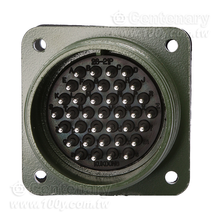 37P Box Mount Receptacle - 30874 Product Image