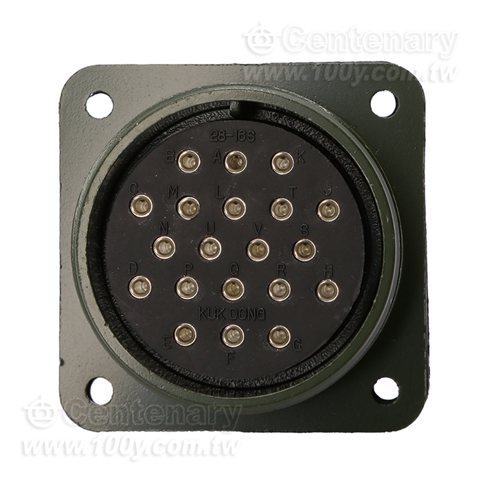 20P母端械外插座20A 500Vac - 57024 產品圖片