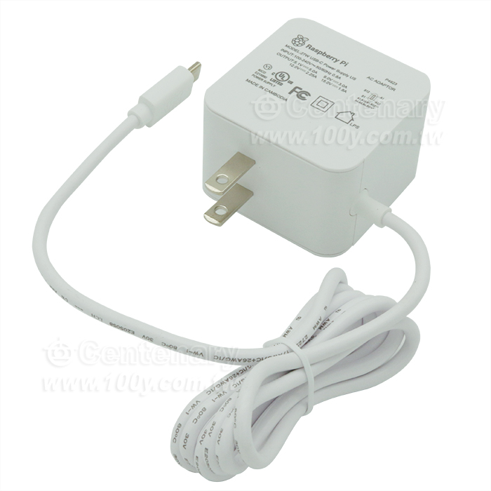 樹莓派5.1V 3A電源適配器 TYPE C接口 - 160177 產品圖片