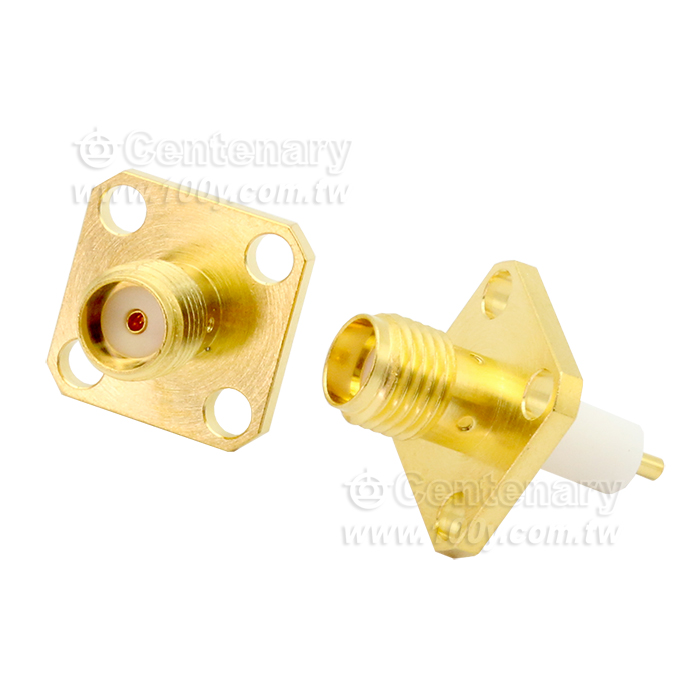 SMA Jack SQ 12.7mm 4 Hole Flange  - 94853 產品圖片